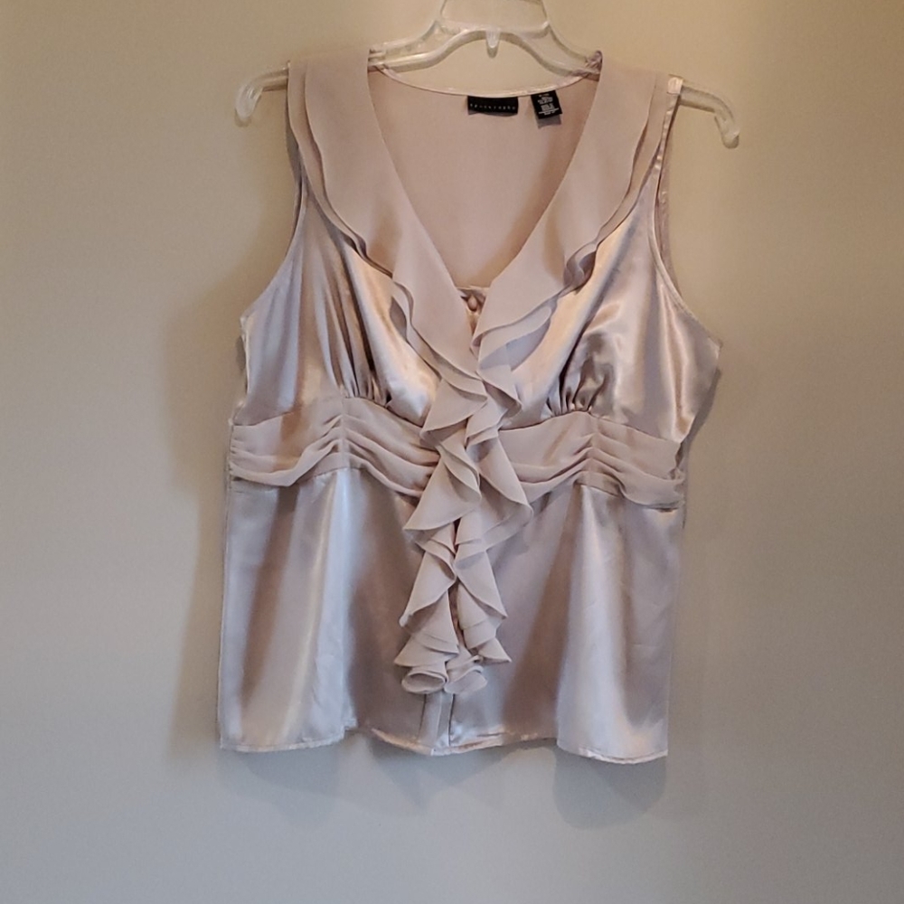 APOSTROPHE GOLD DRESSY BLOUSE